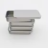 White Sliding Tin Box Mint Packing Box Food Container Boxes Small Metal Case Size 80x50x15mm LX4162