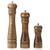 Salt and Pepper Mill Wood Pepper Shakers with Strong Adjustable Ceramic Grinder with spare Ceramic Rotor - kitchen accessories