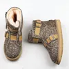 2021 Fashion Australia Mini Women Boot Platform Designer Womens Buckle Motorcle Girls Bailey Bow Australian Winter Fur Snow Short