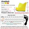 Aneikeh Sweet PVC Slippers Platform Women Wedge Women's Slides Summer Beach Shoes Clear Transparent Solid Shallow Size 4-11 Y200423