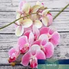 Simulering 3D Liten Butterfly Orchid 6 Headsbuntle Fake Flower Home Drapery Wall Wedding Decoration Diy Artificial Phalaenopsis4539364