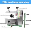 HONHILL RVS COMMERCIËLE JUICER SUIKER CANE GEMBER PERS JAISTE MACHINE MANUAL HANDLECTER ANTUCTOR SQUEERSER MILL 50KG / H