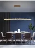 Breif modern led chandelier lamps for diningroom kitchen island bar hanging crystal lamp home decor gold lighting fixtures