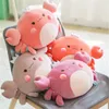 58cm sevimli büyük yengeç peluş oyuncaklar karikatür bebek bebek yumuşak hayvan kanepe yastık aşağı pamuk dolu uyku kızlar doğum günü hediyeleri T200901