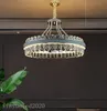 Luxo pós-moderno K9 Cristal Chandelier Iluminação Nordic Living Light Lights Sala de jantar Quarto LED Leathe Decoração Luminárias