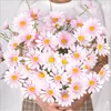 Yapay Papatya Çiçekleri Buket Tek Parça 5 Kafaları Hollanda Krizantem Simülasyon Daisy Kapalı Düğün Ev Süslemeleri