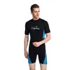 m néoprène shorty combinaison de natation Pour hommes maillot de bain plus Tailles 6XL 5XL noir maillots de bain surf plongée 220301