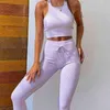 Gerippte nahtlose Yoga-Hosen Push-Up-Leggings für Frauen Sport Fitness hohe Taille dehnbar Kniebeugen enge Hosen Gym Workout Leggings H1221