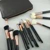 Brosse 15 pièces ensemble de pinceaux de maquillage professionnel ensemble fard à paupières Eyeliner mélange crayon outils cosmétiques avec sac blush sourcils 6894963