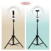 LED Selfie Ring Light 10inch Tripod Tirclight Stand Extensível 165cm Luz da foto para maquiagem Live Streaming YouTube Video Lamp