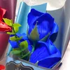 Tvålrosa blomma flicka vän valentines dag gåva blomma presentförpackningar bröllop dekor tvål blomma födelsedagsfest dekorationer w-00631