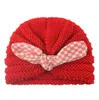 秋と冬のウサギの耳ウールの帽子の赤ちゃんの帽子の新しいニットの子供の帽子