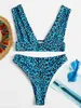 Floral Stripe Fashion Sports Spot Sexy Mature Bikini Swimsuit Hot New In Summer 220106