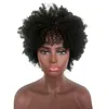 Kort afro kinky lockig svart syntetisk peruk hightemperature fiber simulering mänskliga hår peruker xp9530