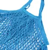 Large Cotton Shopping Bag Foldable Reusable Storage Grocery Bags for Vegetable Fruit Veggies Mesh String Net Long Short handle Washable Eco Market Tote Organizor