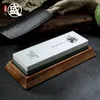 MITSUMOTO SAKARI 1000 3000 8000 12000 grano Piedra de ening japonesa de doble cara para cuchillos con base de goma y madera antideslizante 220311