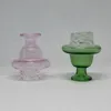 DHL Insert OD 32mm Smoking Glass Carb Cap Bubble Dome Spinning For Quartz Thermal Banger Bong Oil Rigs Tool
