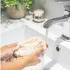 Soap Bag Natural Ramie Mesh Bar Soaps Scrub Bags Bath Brushes Drawstring case Holder Skin Surface Cleaning Drying Pouch Storage pouchs WMQ200