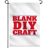 Sublimatie Blanco Garden Flag Polyester DIY Dubbelzijdig Klaar voor het afdrukken van tuin of Lawn Banner 30 * 45cm