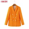 blazers de mujer naranja otoño