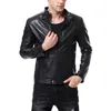 Ny varumärke Men Pu Läderjacka för män Fashion Ytterkläder Manlig motorcykeljacka Masculino Casual Coat M Leather Clothing1