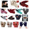 Örme Kış Eldiven Kadın Tasarımcılar Dokunmatik Ekran Parmak Eldiven Kalınlaşmak Sıcak Streç Yün Eldivenler Moda Yetişkin Örgü Eldiven F120504