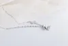 Collier pendentif de créateur de bijoux de mode, chaînes de clavicule de papillon de charme en argent sterling 925 pour les femmes, cadeau d'amant de rassemblement de fiançailles de mariage