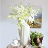 Bouquet fiore di seta bianco elegante artificiale Piccolo Orchidee Soggiorno ornamento dei fiori per matrimonio 4 colori libera la nave disponibili