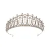 (Veilige verpakking) Vintage Zilveren Koningin Prinses Diana Crown Crystal Pearl Diadem voor Bruids Haaraccessoires Bruid Tiara Hoofdbanden J0121