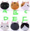 Cat Face Plush Coin Purse Expression Pouch Cute Cartoon Animal Soft Zipper Wallet Bag Pendants Charm