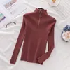 Zipper Turtleneck Sweter Koreański Kobiet Swetry Winter Topy Dla Kobiet Pulower Jesień Jumper Sweter Dzianiny Pull Femme 201221