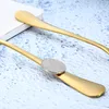 Guld Rostfritt Bestick Bestick Sked Kniv Gaffel Ons Bestick Bestick Diskmaskin Säker