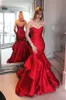 2022 Дизайнерские красные атласные вечерние формальные платье