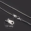 Black Box Chain 3mm Trendy Necklace For Men High Quality Mens Boys Jewelry Whole Aluminium Alloy 3 Size N204G12216