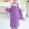 2020 Grembiuli Tasca Artigianale Cottura Cottura Arte Pittura Cucina per bambini Sala da pranzo Bavaglino Grembiuli per bambini Grembiuli per bambini 15 colori personalizzabili