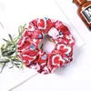 Scrunchie Stretch-Stirnband, Scrunchies, Satin, bedruckt, Blumen-Lollipop, für Damen und Mädchen, elastische Haarbänder, Zubehör, Krawattenring, Kopfschmuck