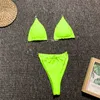 Sexy Micro Bikinis 2021 Mujer Triangle Bikini Set Brasilianer Badeanzug weiblicher Badegäste Hoch geschnitten