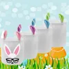 Party Polyester Bunny Basket Cute Velvet Rabbit Ears Bags Easter Gift Toy Storage Handbag Festival Home Decoration