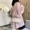 럭셔리 악어 패턴 여성 핸드백 소프트 숄더 스트랩 가죽 어깨 가방 휴대 전화 가방 원통형 크로스 바디 가방