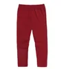 Printemps automne chaud solide couleurs mignon fil coloré maigre pantalon bébé filles confortable tricot Leggings pantalon pour enfants