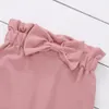 Toddlers Girl Clothes 12 18 Months Fall Baby Girl Outfits Pink Long Sleeve Shirt Top Ruffled Pants Set LJ201223