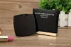 Fashion acrylic cosmetic portable mirror Folding Velvet dust bag mirror with gift box black makeup mirror Portable classic style 241c