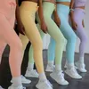Gerippte nahtlose Yoga-Hosen Push-Up-Leggings für Frauen Sport Fitness hohe Taille dehnbar Kniebeugen enge Hosen Gym Workout Leggings H1221