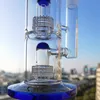 12,9 pollici Bong in vetro Bong per acqua Narghilè Braccio Albero Perc Vetro inebriante Dab Rigs Tubo di vetro per fumatori con giunto da 14 mm