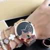 Moda M Crystal Design Brand Zegarki Kobiety Dziewczyna Gwiazda Styl Metalowy Zespół Steel Kwarcowy Wrist Watch M54