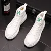 High Top Men Fashion Breathable Casual Shoes Daily White Classic Wear Resitant shoes Hip Hop Sneakers Round Toe Athletic Walking Loafers Y139