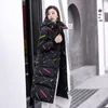 Parka femme vestes de base à capuche chaud coton outwear femmes vestes d'hiver manteau femme long slim imprimé femmes doudounes 201217