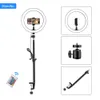 13 12 10 6 Inch Ring Light 15 Colores Rgb Led Anillo De Luz 6 Rgb Flashing Light 33 26Cm Tabletop Clamp For Youtube Live Stream