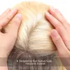 613 Blonde Krullend 13x4 Transparante Kant Front Simulatie Menselijk Haar Pruiken Pre Geplukt Diepe Golf Synthetische frontale pruik voor zwarte vrouwen