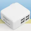 4-portas USB Charger 5V 3A 15W USB Adapter US UE desmontáveis ​​para todos os celulares e iPads